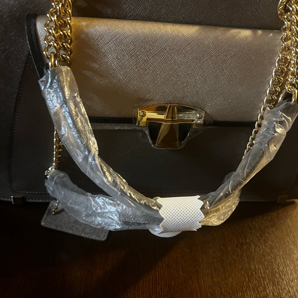 NWT Cromia Made In Italy bag Elegant Gold Women's Handbag